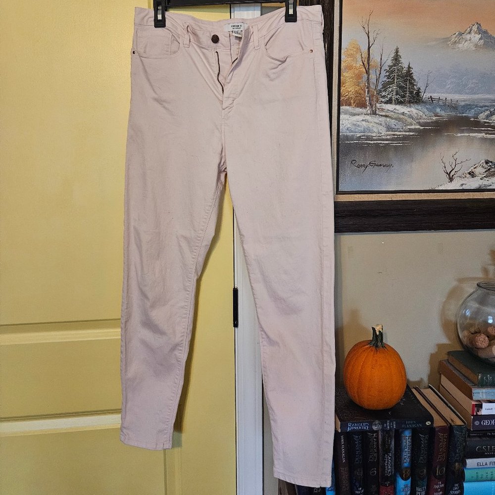 Soft Pink High-rise Skinny Pants